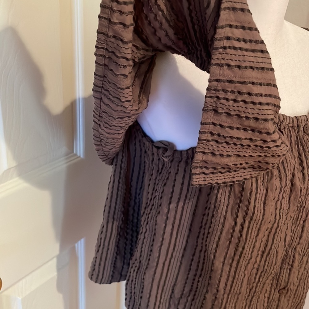 WOMENS O’Neill off the shoulder top BROWN SIZE L Large​​​​​​​​​ - Picture 6 of 11